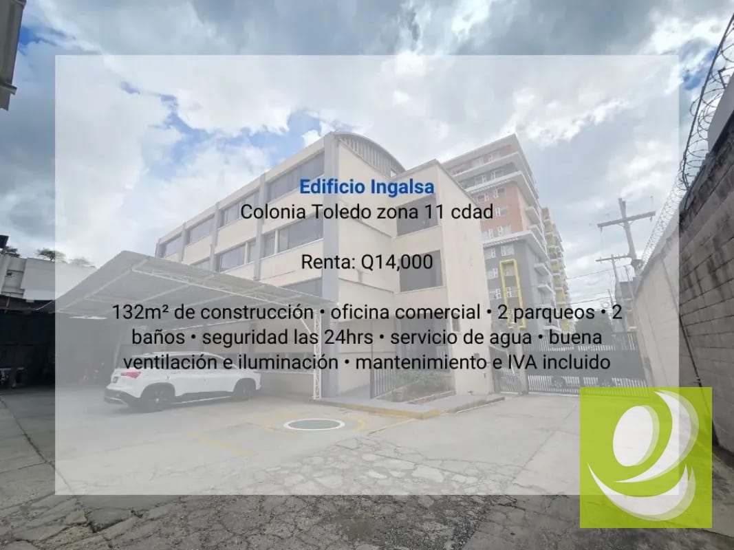 Oficina en Renta en Edificio Ingalsa zona 11 cdad — Oficina en Alquiler en Zona 11, Guatemala, Ciudad — foto 3 de 9