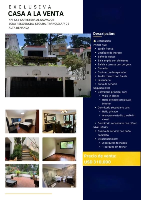 Se Vende Casa en El Socorro CAES. — Casa en Venta en El Socorro, Carretera a El Salvador, Guatemala, Ciudad — foto 2 de 15