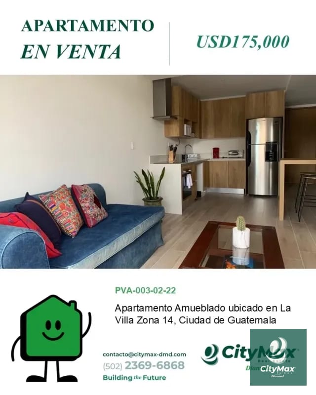 Apartamento en Venta en Zona 14 La Villa — Apartamento en Alquiler en AOKI, Zona 14, Guatemala, Ciudad — foto 1 de 17