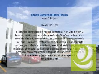 Local en Renta en Centro Comercial Plaza Florida zona 7 Mixco — Local en Alquiler en Zona 7 Mixco, Guatemala, Ciudad — miniatura 3 de 11