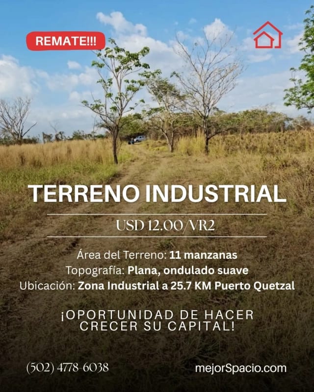 GANGA!!!! 11 MANZANAS A 400 metros de Autopista Quetzal — Terreno en Venta en Masagua, Escuintla — foto 1 de 1