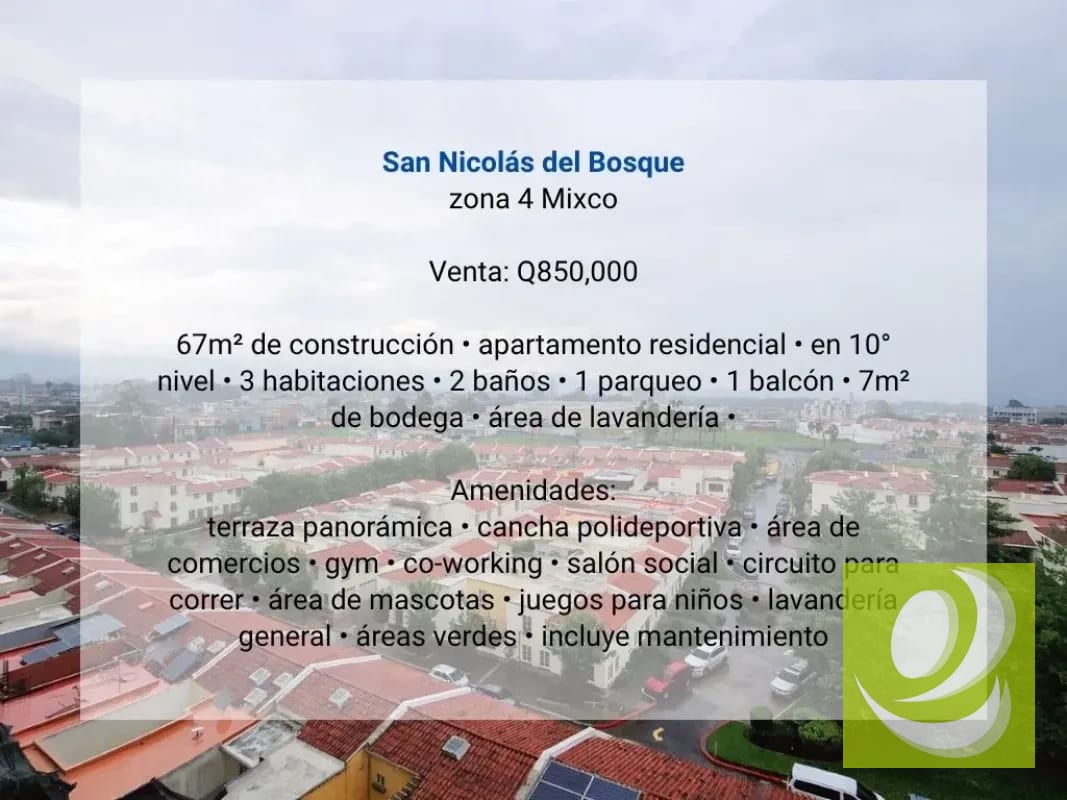 Apartamento en Venta en San Nicolás del Bosque zona 4 Mixco — Apartamento en Venta en Zona 4 Mixco, Guatemala, Ciudad — foto 3 de 10
