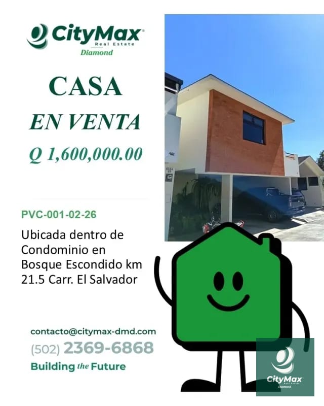Casa dentro de Condominio en Venta en Bosque Escondido Km 21.5 Carretera a El Salvador — Casa en Venta en Bosque Escondido, Carretera a El Salvador, Guatemala, Ciudad — foto 1 de 16