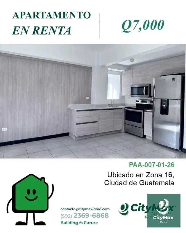 Apartamento en Renta en Zona 16 Ciudad de Guatemala — Apartamento en Alquiler en Zona 16, Guatemala, Ciudad — foto 1 de 9