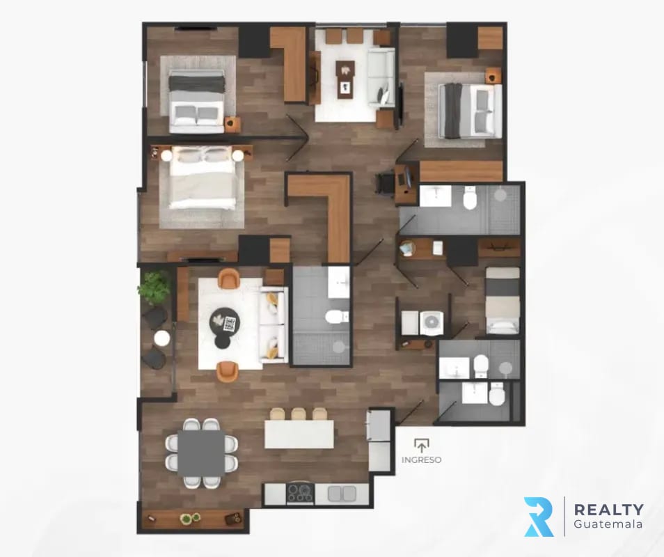 PROYECTO Apartamentos para estrenar Casalini Los Arcos, Zona 10 — Apartamento en Venta en Casalini Los Arcos, Zona 10, Guatemala, Ciudad — foto 3 de 14
