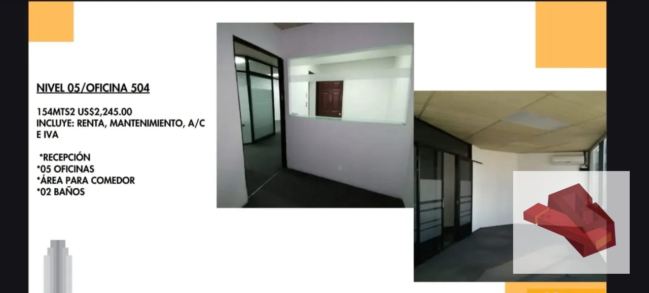RENTA DE OFICINA ZONA 10, ZONA VIVA. DIFERENTES METRAJES — Oficina en Alquiler en Zona Viva, Zona 10, Guatemala, Ciudad — foto 1 de 6