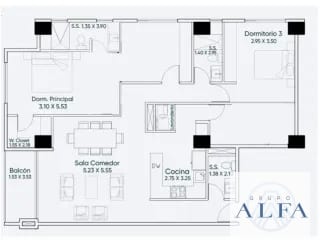 APARTAMENTO VENTA BORGHETTO VHI ZONA 15 — Apartamento en Venta en Zona 15, Guatemala, Ciudad — miniatura 3 de 10