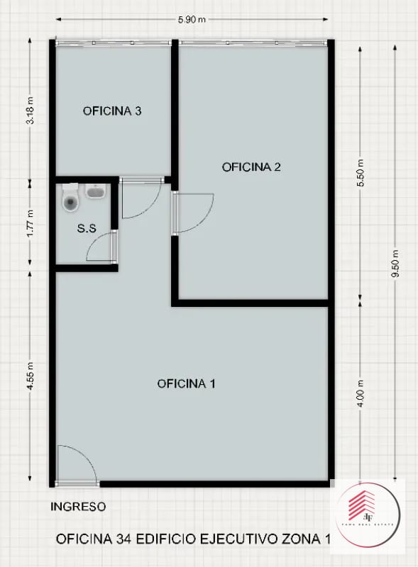 ALQUILER DE OFICINA DE 56 M2 EN ZONA 1 EDIFICIO EJECUTIVO — Oficina en Alquiler en Zona 1, Guatemala, Ciudad — foto 2 de 13