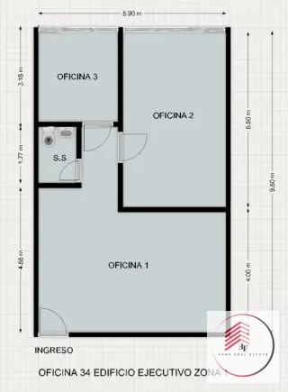 ALQUILER DE OFICINA DE 56 M2 EN ZONA 1 EDIFICIO EJECUTIVO — Oficina en Alquiler en Zona 1, Guatemala, Ciudad — miniatura 2 de 13