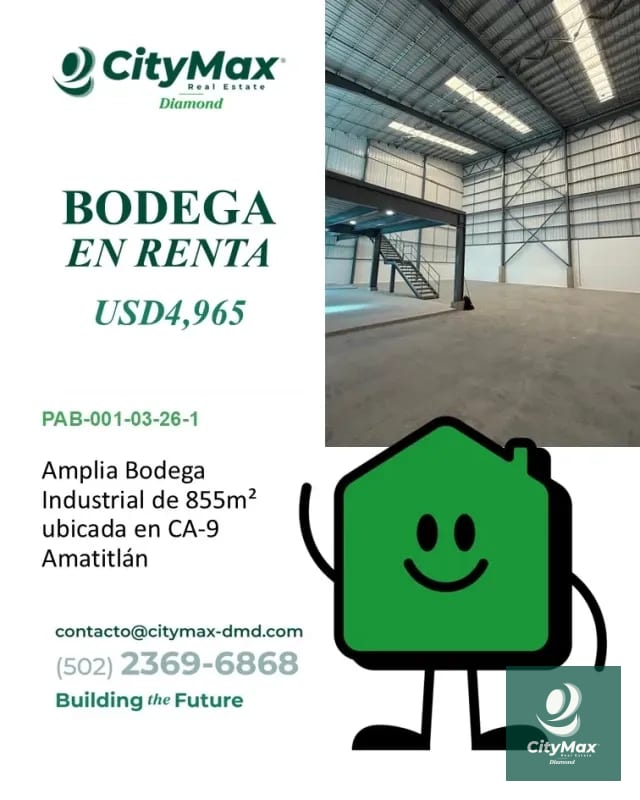 Bodega Industrial en Renta sobre CA-9 Amatitlán — Bodega / Ofibodega en Alquiler en Amatitlán, Guatemala, Ciudad — foto 1 de 9