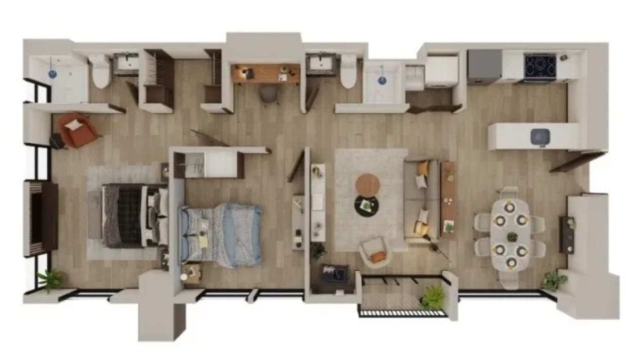 Apartamento en nivel alto en Altaire, zona 11 — Apartamento en Alquiler en Zona 11, Guatemala, Ciudad — foto 3 de 4